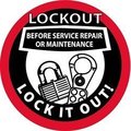 Nmc HARD HAT LABEL, LOCKOUT BEFORE HH74R